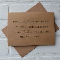It takes a strong man to accept step father will you WALK me down the aisle kraft step father card step dad card give me away cards wedding photo - It takes a strong man to accept step father will you WALK me down the aisle kraft step father card step dad card give me away cards
