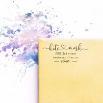 Return Address Stamp wedding photo - Return Address Stamp