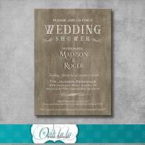 Rustic Elegant Wedding Shower Invitation - DIY - Printable - Customizable - Country - Digital - Bridal Shower Invite - Engagement Party wedding photo - Rustic Elegant Wedding Shower Invitation - DIY - Printable - Customizable - Country - Digital - Bridal Shower Invite - Engagement Party