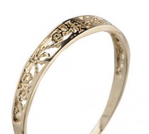 Vintage Filigree Wedding Band For Women, 14K Gold Filigree Ring, Thin Gold Ring, Dainty Ring, Unique Lace Wedding Band, Minimalist Lace Ring wedding photo - Vintage Filigree Wedding Band For Women, 14K Gold Filigree Ring, Thin Gold Ring, Dainty Ring, Unique Lace Wedding Band, Minimalist Lace Ring