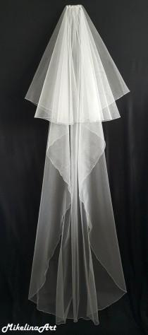 Ivory Wedding Veil, Two Layers wedding photo - Ivory Wedding Veil, Two Layers