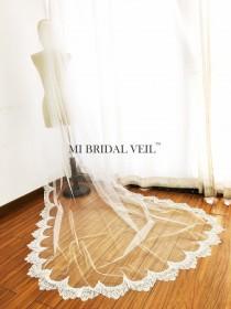 Cathedral Wedding Veil, Chantilly Lace Veil, Eyelash Lace Veil, Chapel Veil Lace from Midway, Boho Lace Wedding Veil, Mi Bridal Veil wedding photo - Cathedral Wedding Veil, Chantilly Lace Veil, Eyelash Lace Veil, Chapel Veil Lace from Midway, Boho Lace Wedding Veil, Mi Bridal Veil