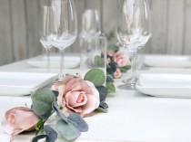 8 ft Champagne Flower Garland wedding photo - 8 ft Champagne Flower Garland