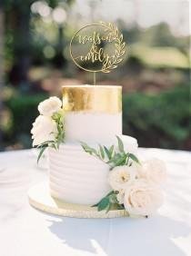 Personalized Wedding Cake Topper - Mr and Mrs Cake Topper - Rose Gold, Silver - WCT01 wedding photo - Personalized Wedding Cake Topper - Mr and Mrs Cake Topper - Rose Gold, Silver - WCT01