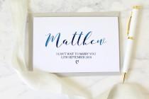 wedding photo - I can't wait to marry you card, personalised wedding card, wedding date card, groom card from bride, bride card from groom, wedding day card
