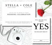 wedding photo - Modern Wedding Invitation, Unique Wedding Invitations, Wedding Invitations, Printable Wedding Invitation Template, Digital Download