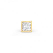 wedding photo -  Men's Diamond Earring 0.09 Carat In 14k Yellow Gold Best Affordable Cost