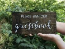 wedding photo - Please sign our Guestbook Sign - Wedding Guestbook sign - wood guestbook - Wooden Wedding Signs - Sophia collection