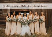 wedding photo - Bridesmaid Dress Nude Maxi Floor Length, Infinity Dress, Prom Dress, Multiway Dress, Convertible Dress, Maternity - 26 colors