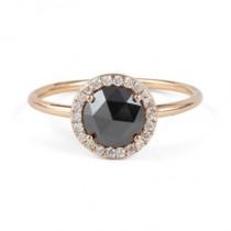 wedding photo -  Buy 2.74ct Round-Brilliant Black Diamond Ring | Gemone Diamonds