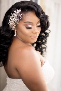 wedding photo - Bridal Comb ~ Bridal Vine ~ Swarovski Crystal Headpiece ~ Headband ~ Bun Wrap ~ Swarovski Rhinestone ~ Vintage Bridal ~ Rose Gold ~ Silver