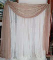 wedding photo - Scarf or Balance for drapes, windows 56" in for any length you need. Sold by feet. Free shipping in orders over 35.00Many colors to choose.