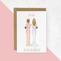 wedding photo - Will You Be My Bridesmaid Cards, Bridesmaid Proposal Cards, Gifts, Bridesmaid Cards, Thank You Bridesmaid Gift, Bridesmaid Proposal #472