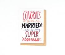 wedding photo - Wedding Card - Newlyweds - Wedding Congratulations Card - Congrats Card - Mr. and Mrs. Card - Wedding Card - Bride And Groom - Marriage Card