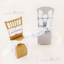 wedding photo -  銀色椅子 #喜糖盒 #席位卡夾 #結婚小物 doorgift亞龍灣伴手禮TH002