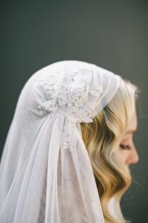 Juliet Cap Veil-Eyelash Fringe Lace-1920s Headpiece-English Net Veil-Gatsby Headpiece-Halo Crown-Bohemian Crown-Boho Veil-Veiled Beauty 1519 wedding photo - Juliet Cap Veil-Eyelash Fringe Lace-1920s Headpiece-English Net Veil-Gatsby Headpiece-Halo Crown-Bohemian Crown-Boho Veil-Veiled Beauty 1519