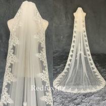 Bridal Veil,Veil,Wedding Veil,Lace veil,Cathedral Veil,1Tier veil,Ivory Veil,Veil Comb,Bridal gifts,Long veil,bachelorette veil,White Veil wedding photo - Bridal Veil,Veil,Wedding Veil,Lace veil,Cathedral Veil,1Tier veil,Ivory Veil,Veil Comb,Bridal gifts,Long veil,bachelorette veil,White Veil