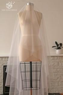 HAYLA veil, drop veil, blusher veil, cathedral veil, long veil, chapel veil, wedding veil, bridal veil, custom veil, Made in Australia wedding photo - HAYLA veil, drop veil, blusher veil, cathedral veil, long veil, chapel veil, wedding veil, bridal veil, custom veil, Made in Australia