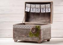 Wedding Card Box, Rustic Card Holder with Cards Banner, Honeymoon Fund Box, Big Wooden Chest, Envelopes Drop in Memory, Wishing Well wedding photo - Wedding Card Box, Rustic Card Holder with Cards Banner, Honeymoon Fund Box, Big Wooden Chest, Envelopes Drop in Memory, Wishing Well