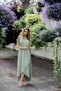 Pale Green Wrapdress, Maxi Wrap Dress, Wrap Dress, Custom Dress, Long Dress, Wrapdress, Bridesmaid Dress, Bridesmaids Dresses, Plus Size wedding photo - Pale Green Wrapdress, Maxi Wrap Dress, Wrap Dress, Custom Dress, Long Dress, Wrapdress, Bridesmaid Dress, Bridesmaids Dresses, Plus Size