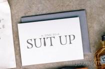 wedding photo - Time to Suit Up - Will You Be My Groomsman Card, Best Man, Usher, Ring Bearer, Man of Honor - Fun Wedding Cards for Groom to Ask Groomsmen