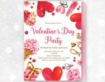 wedding photo - Valentines Day Invitation /  Valentine's Day Party Invite / Valentines Day / Sweet valentine's day invite / Heart invitation