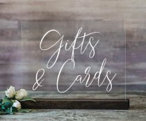 wedding photo - Gifts and Cards Acrylic Sign 