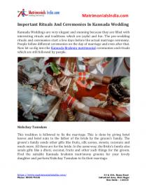 wedding photo -  Important Rituals And Ceremonies In Kannada Wedding