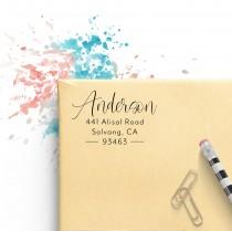 wedding photo - Custom Return Address Stamp, Self Inking, Personalized, Housewarming, Gift, Self-Ink, Custom Address Stamp