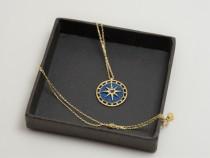 wedding photo - Pole Star Necklace, 14k Solid Gold
