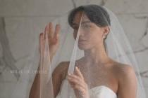 wedding photo - Glitter wedding veil 