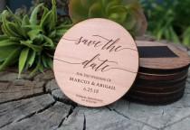 wedding photo - Save The Date Magnet, Wood Save The Date, Custom Wood Save The Date, Personalized Save The Date,  Save The Date  --MAG-WOOD-MARCUSABIGAIL