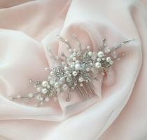 wedding photo - Bridal hair comb-Wedding hair comb-Crystal Hair comb -Wedding Hair piece-Bridal headpiece-Wedding accessories-Silver headpiece