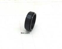 wedding photo - Stainless Steel Black Spinner Ring*Spinning Ring for Men*Spinner Ring*Stainless Steel Band