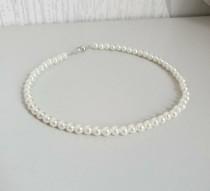 wedding photo - Pretty Ivory pearl necklace