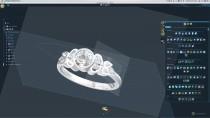 wedding photo - 3D Printed - Custom Designed Engagement Ring - Includes Finished Silver Ring