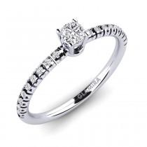 wedding photo - Stunning Moissanite Ring for Her, 925 Sterling Silver Ring, Anniversary Ring, Birthday Gift, Wedding Ring