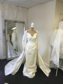 wedding photo - Ivory Silk Wedding Gown, Designer Dress, Costume Theatre, Column Sheath Dress, Vintage Bridal Gown, Pagan, Forest, Fairy Tale Wedding Dress