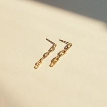wedding photo - Long Link Chain Earrings, Gold Earrings, 18K Gold Filled, Chain Earrings, Long Link Chain Earrings, Statement Earrings, Minimalist Earrings