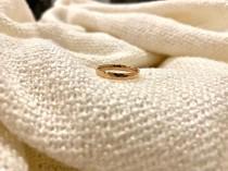 wedding photo - Ring Band Simple Rose Gold 18k plated ring band minimalist dainty jewellery Stacking Shiny