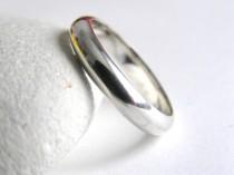 wedding photo - Sterling silver ring, mens ring, plain polished silver ring, handmade wedding band, simple silver wedding band, silver wedding ring, unisex