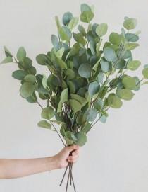 wedding photo - Large Silver Dollar Eucalyptus Bouquet 