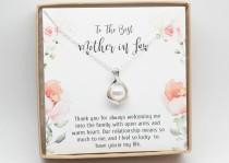 wedding photo - Mother of the groom-Wedding Necklace-Halo Pearl pendant-Mother in Law gift-Mother wedding gift-Gift for mom-Stepmom gift