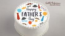 wedding photo - Father's Day Edible Image Cake Topper