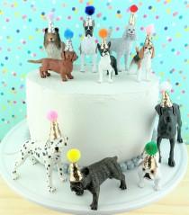 wedding photo - Dogs Cake Topper/Pets Party Cake/Pets Animal Cake Toppers/Party Animals/Dog Party Cake