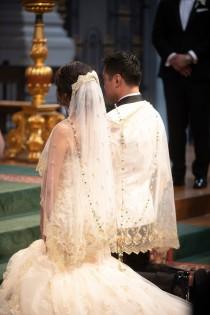 wedding photo - Evintage Veils~ Our Lady of Guadalupe Unity Veil Wedding Veil
