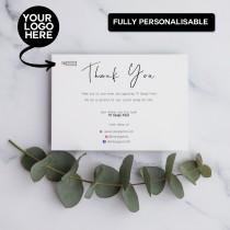 wedding photo - Personalised Thank you for your order packaging cards 