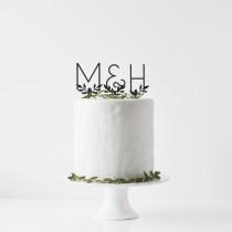 wedding photo - Personalised Letters Cake Topper