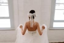 wedding photo - Santorini Tahiti Hair Bow - Bridal Accessories by Glossi May