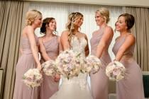 wedding photo - Blush, lavender, rose Wedding Bouquet - sola flowers - choose your colors - Custom - lace - Alternative bridal bouquet - bridesmaids bouquet
